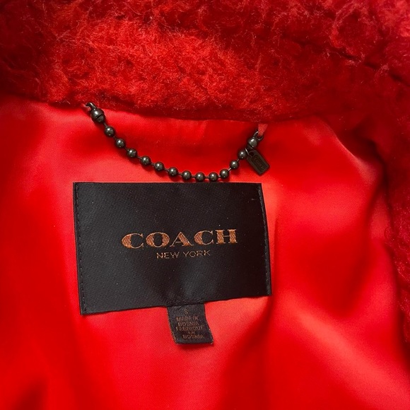 Unisex Coach orange Teddy coat - Picture 5 of 6